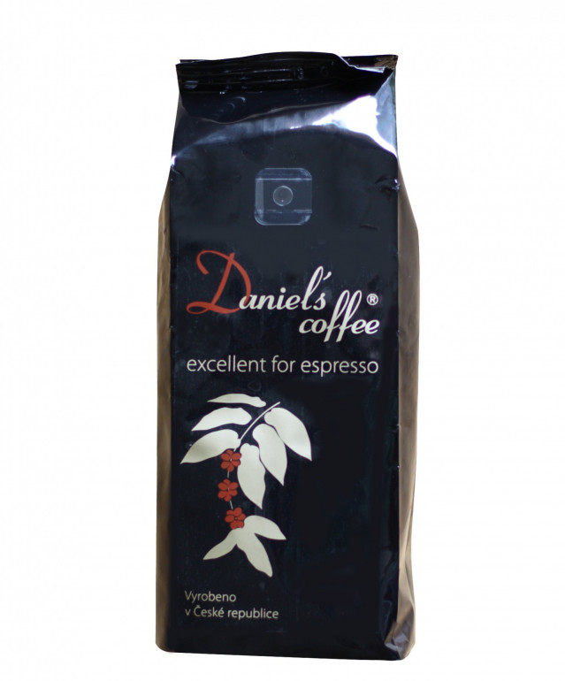 Daniels coffee 100% Arabica - excellent for espresso 1 kg - Okamžitá expedice zboží