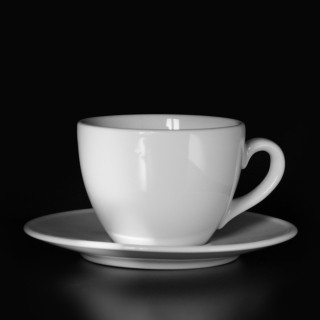 šálek na cappuccino - český porcelán 250 ml - black